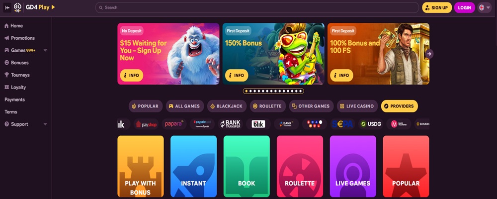 GDFPLAY homepage