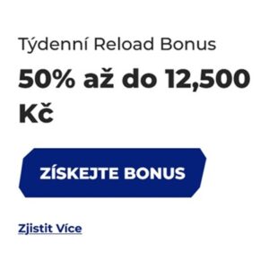 50% Reload bonus v sázkové kanceláři Sportaza