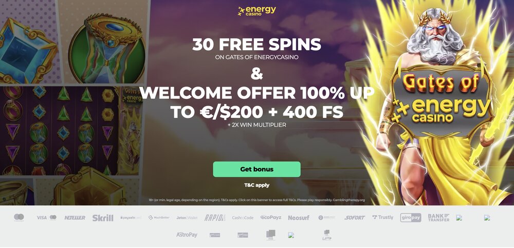 EnergyCasino uvítací bonus