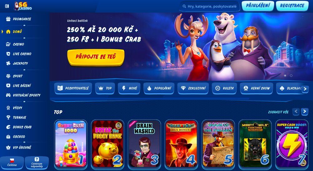 SGcasino homepage