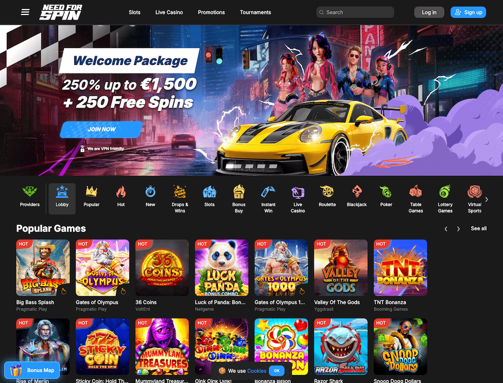 NeedforSpin casino