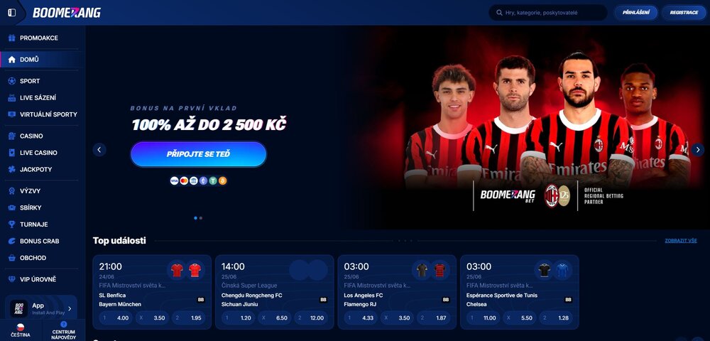 boomerang bet sázková kancelář