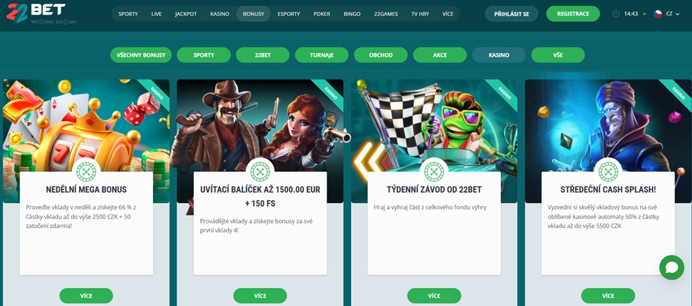 22BET casino