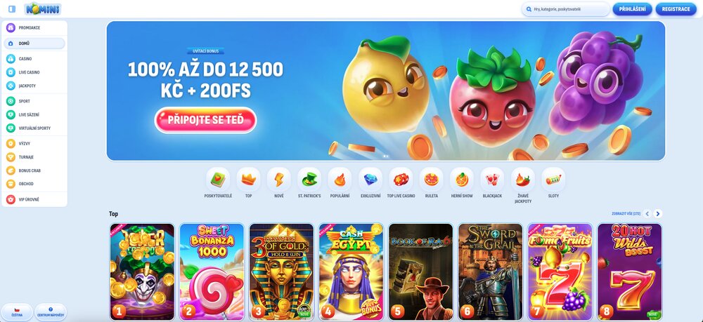 Nomini homepage