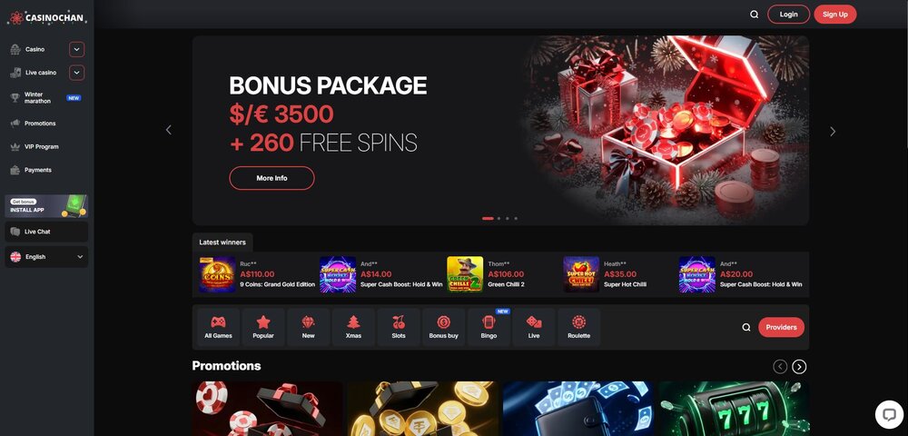 casinochan hlavní strana