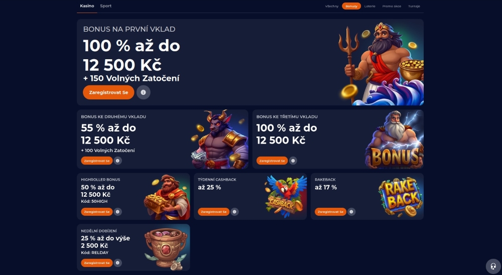 Uvítací balíček v Nino Casino je nadmíru štědrý