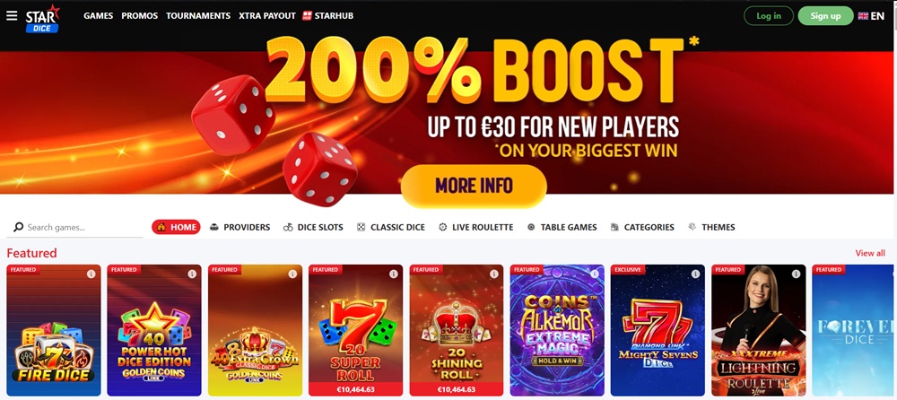 starcasino dice uvodni