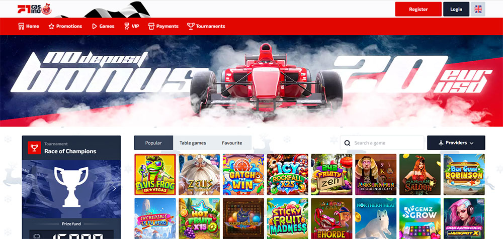 F1 casino úvod 