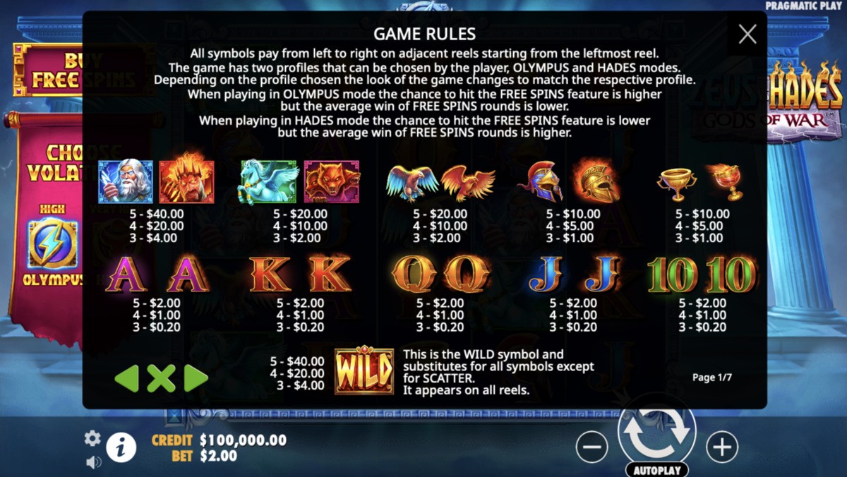 Zeus vs Hades Gods of War foto2