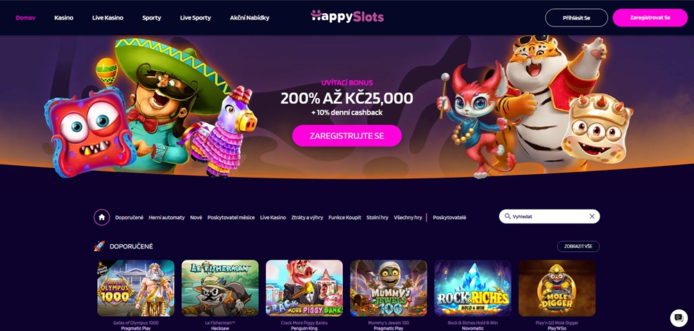 happyslots casino uvodni