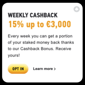 Tydenni Cashback