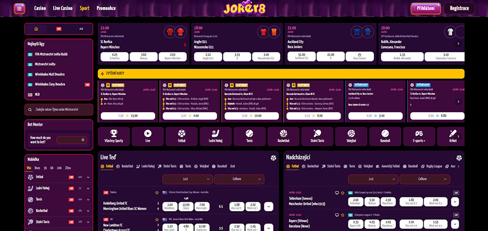 Joker8 sázková kancelář