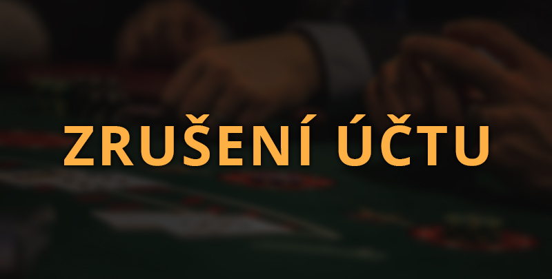 Zrušení účtu
