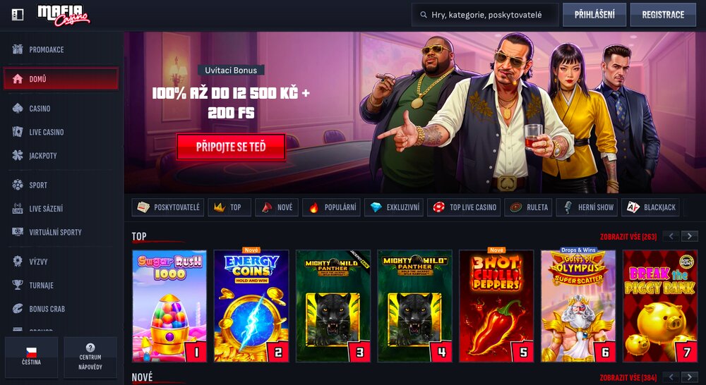 MafiaCasino casino homepage