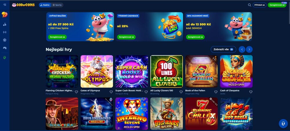 god of coins casino