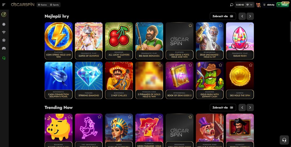 oscarspin automaty
