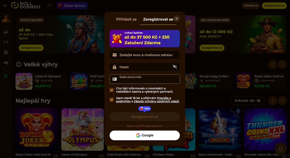 Rolldorado promo code