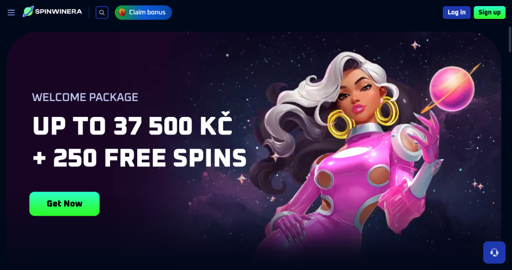 Spin Winera casino úvodní