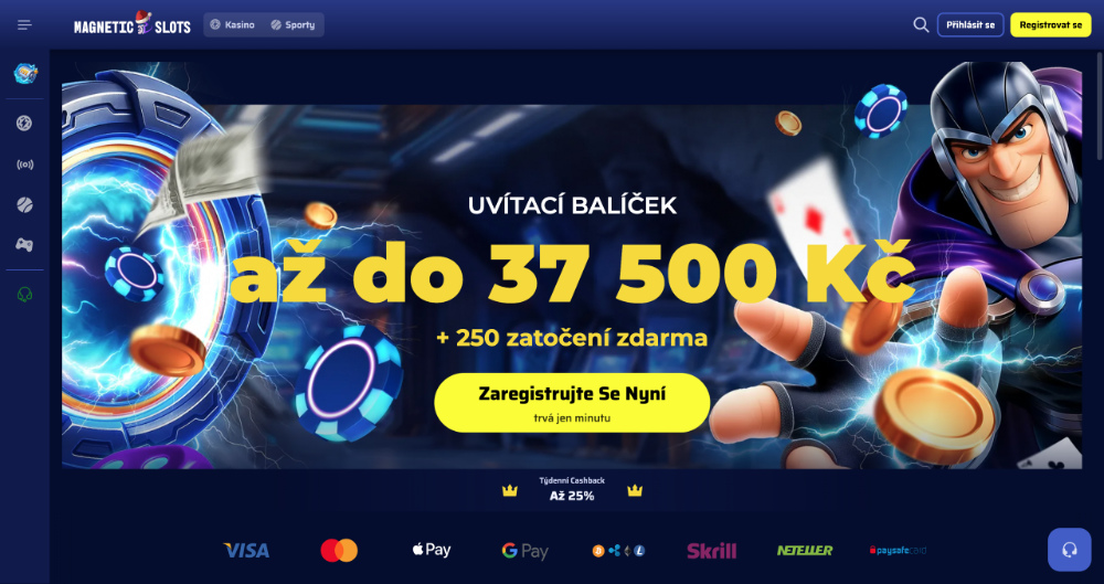 MagneticSlots casino úvodní