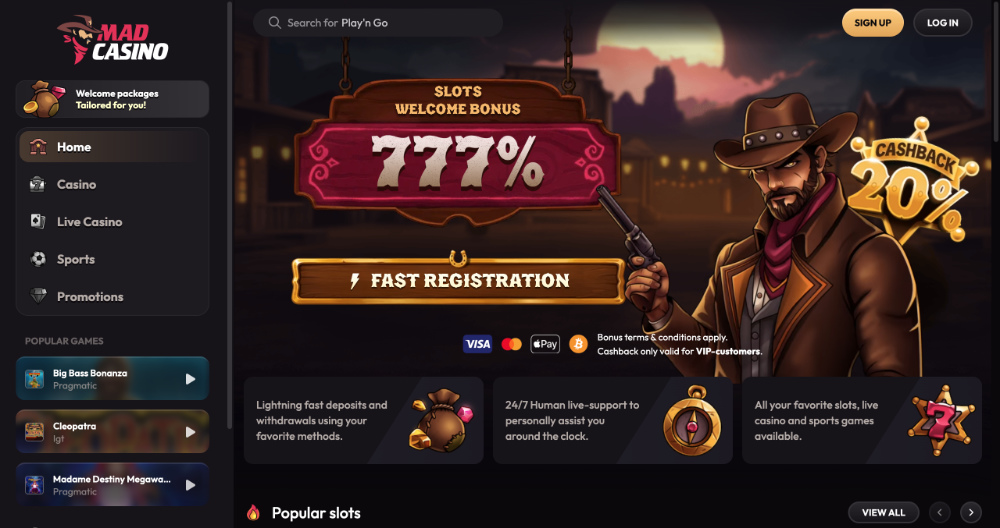 Mad Casino úvodní