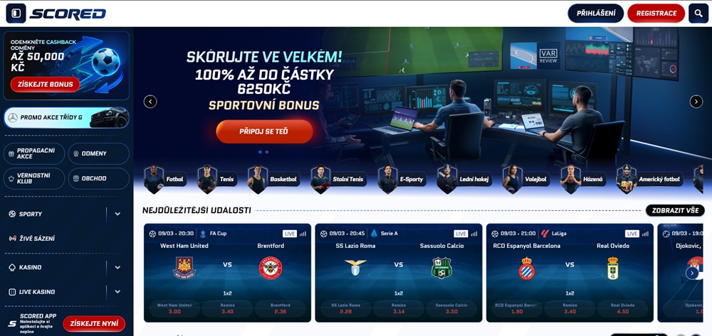 Sazkova kancelar Scored uvodni