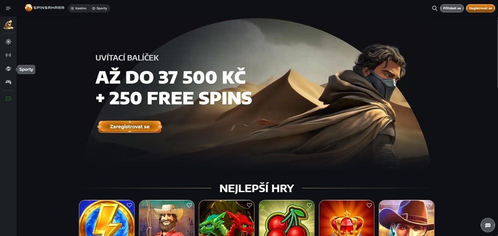SpinSahara homepage