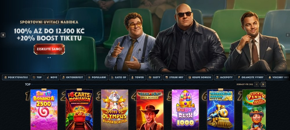 Tower Casino – úvodní stránka casina